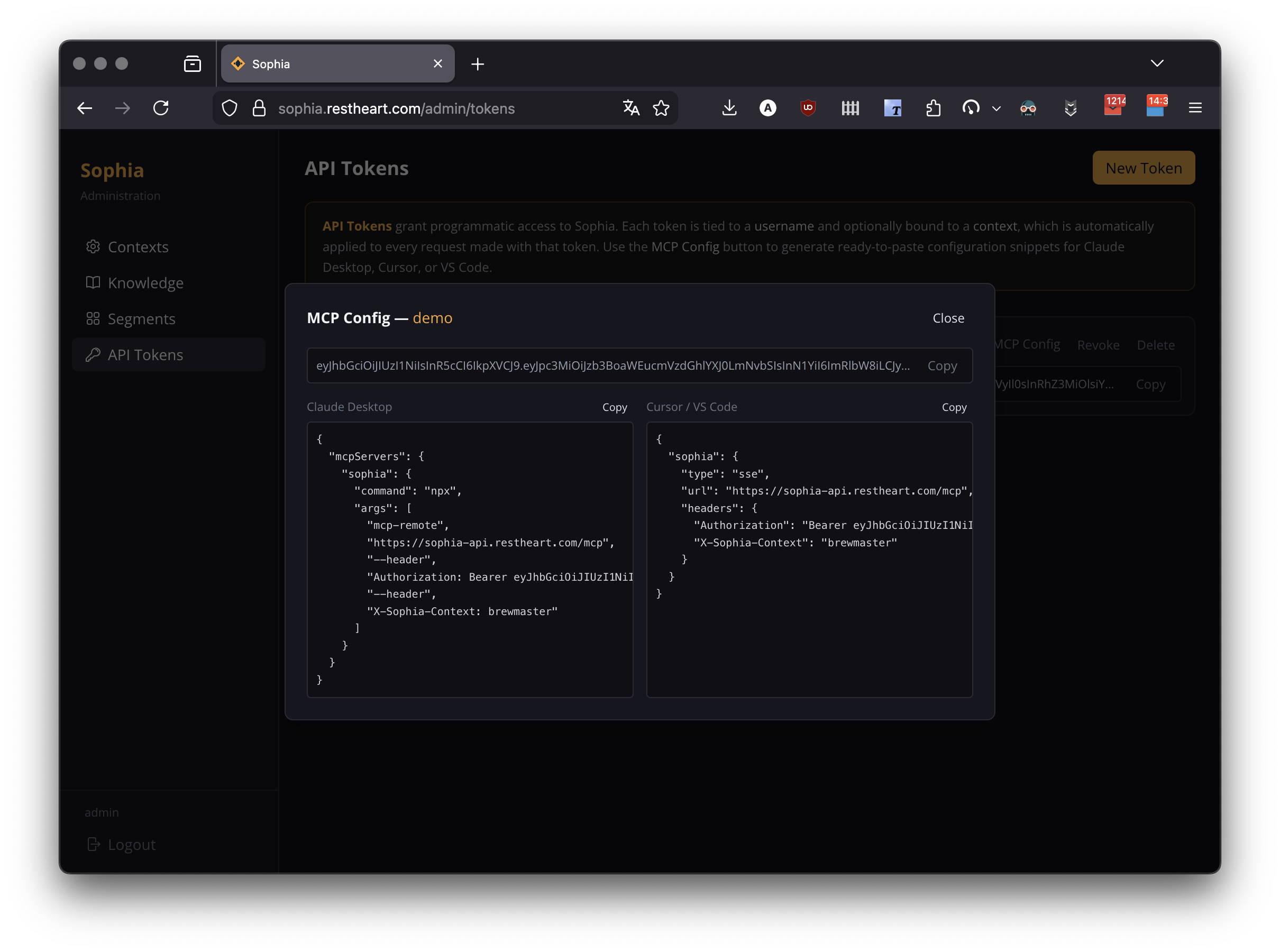 MCP config generation